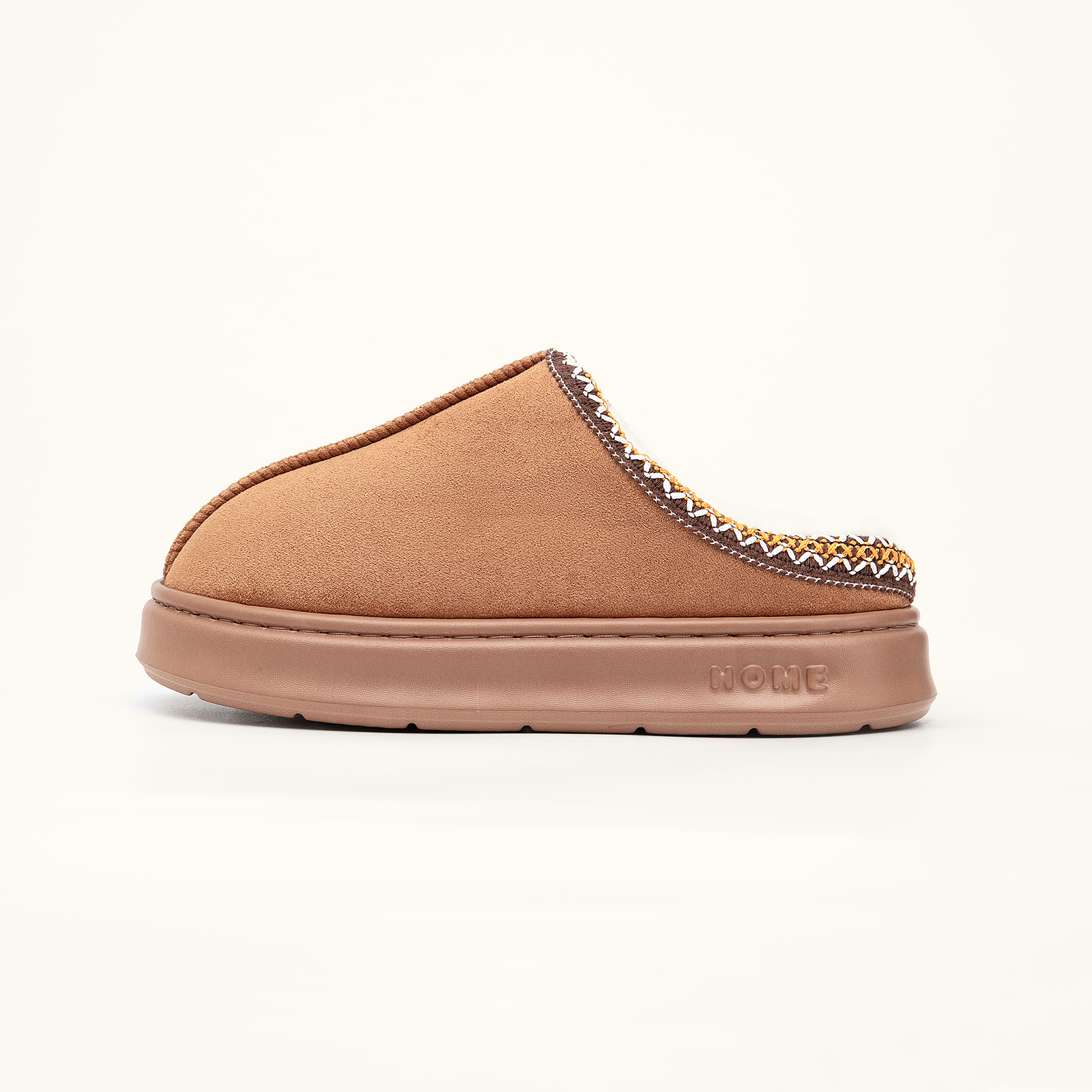 Cozy Platform Fuzzy Slippers for Women and Men Short Ankle Slippers with Anti-Slip Sole 