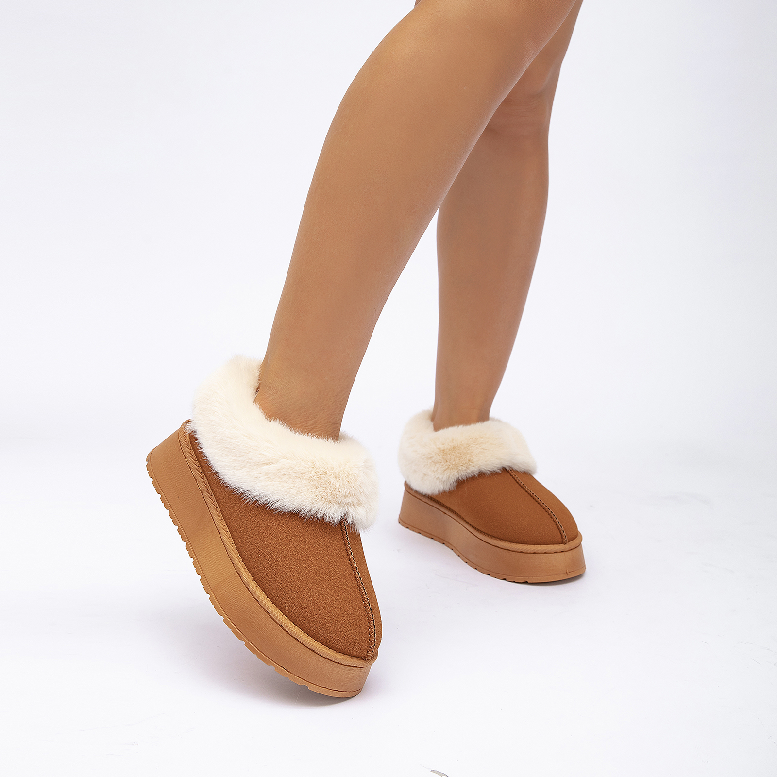  Warm Snow Mini Boots for Women Stylish Cozy Plush Sports Boots Ankle Anti-Slip