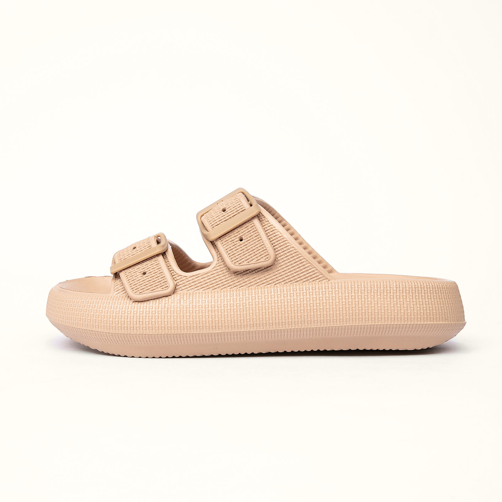  Double Buckle Adjustable Slides Sandals for Women and Men 