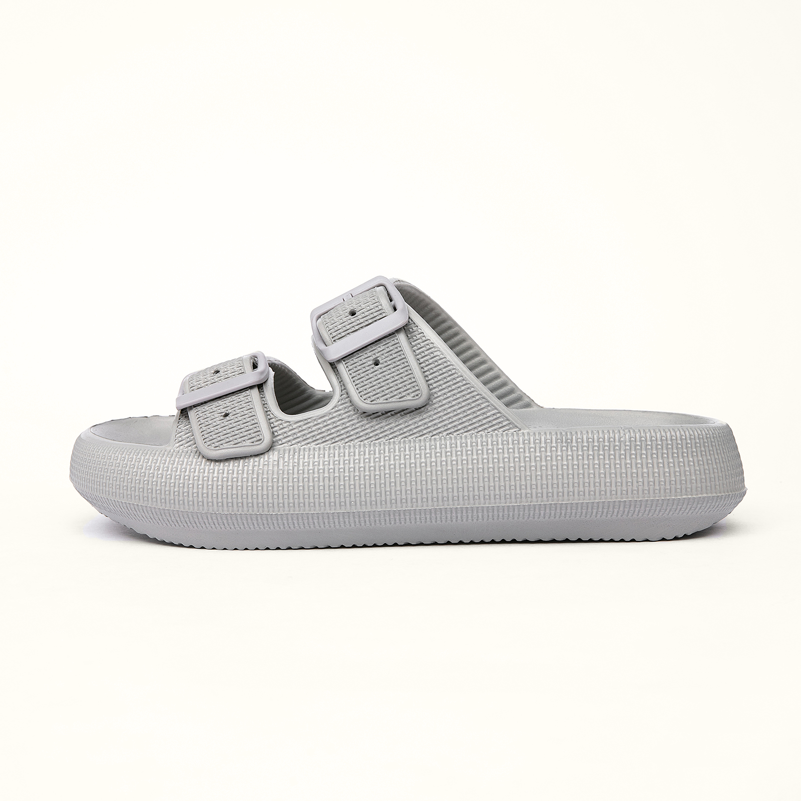  Double Buckle Adjustable Slides Sandals for Women and Men 