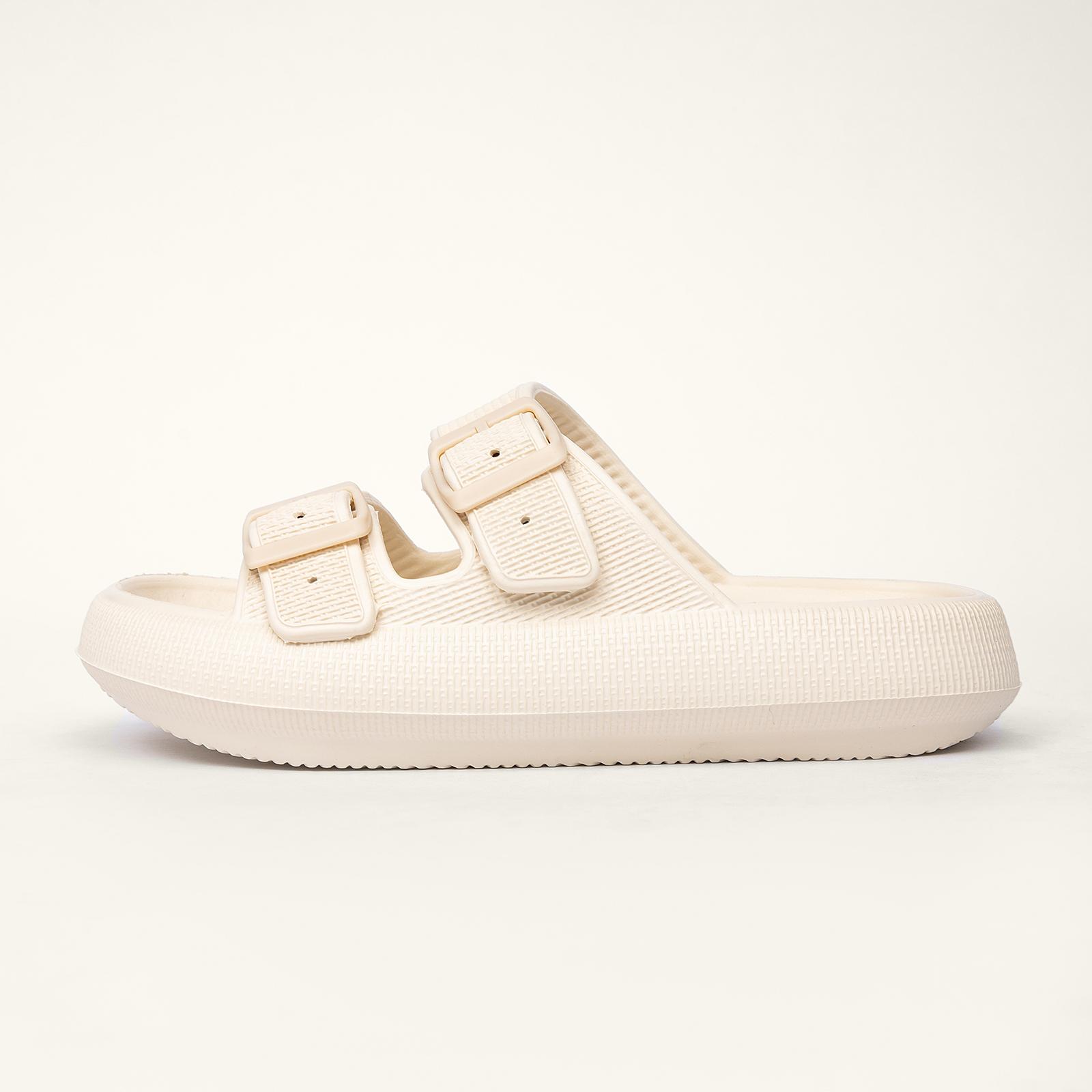  Double Buckle Adjustable Slides Sandals for Women and Men 