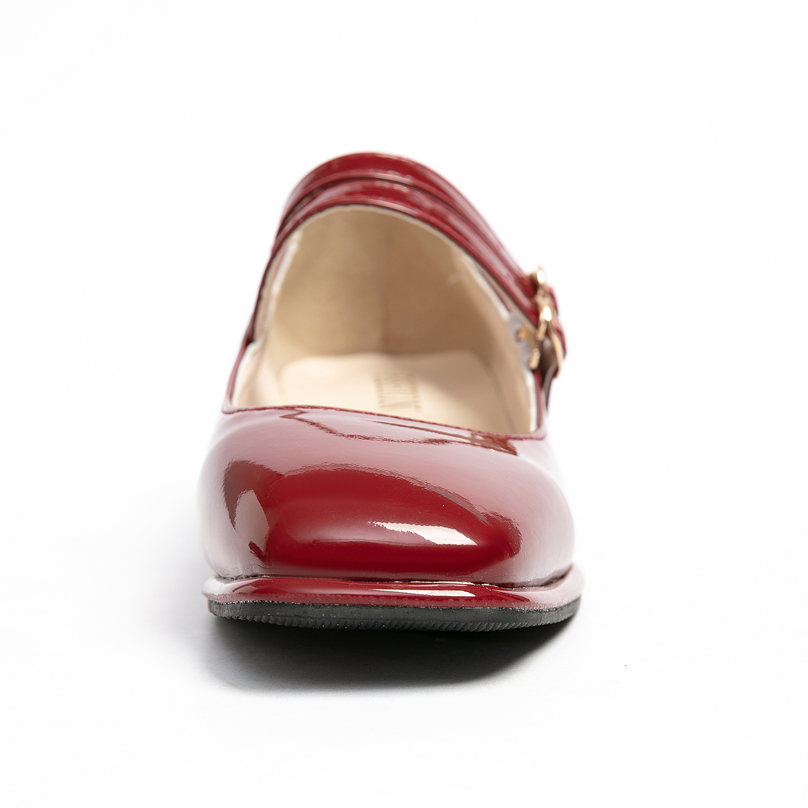  Double Buckle Mary Jane Shoes for Women PU Leather Chunky Low Block Heel Pumps Comfortable