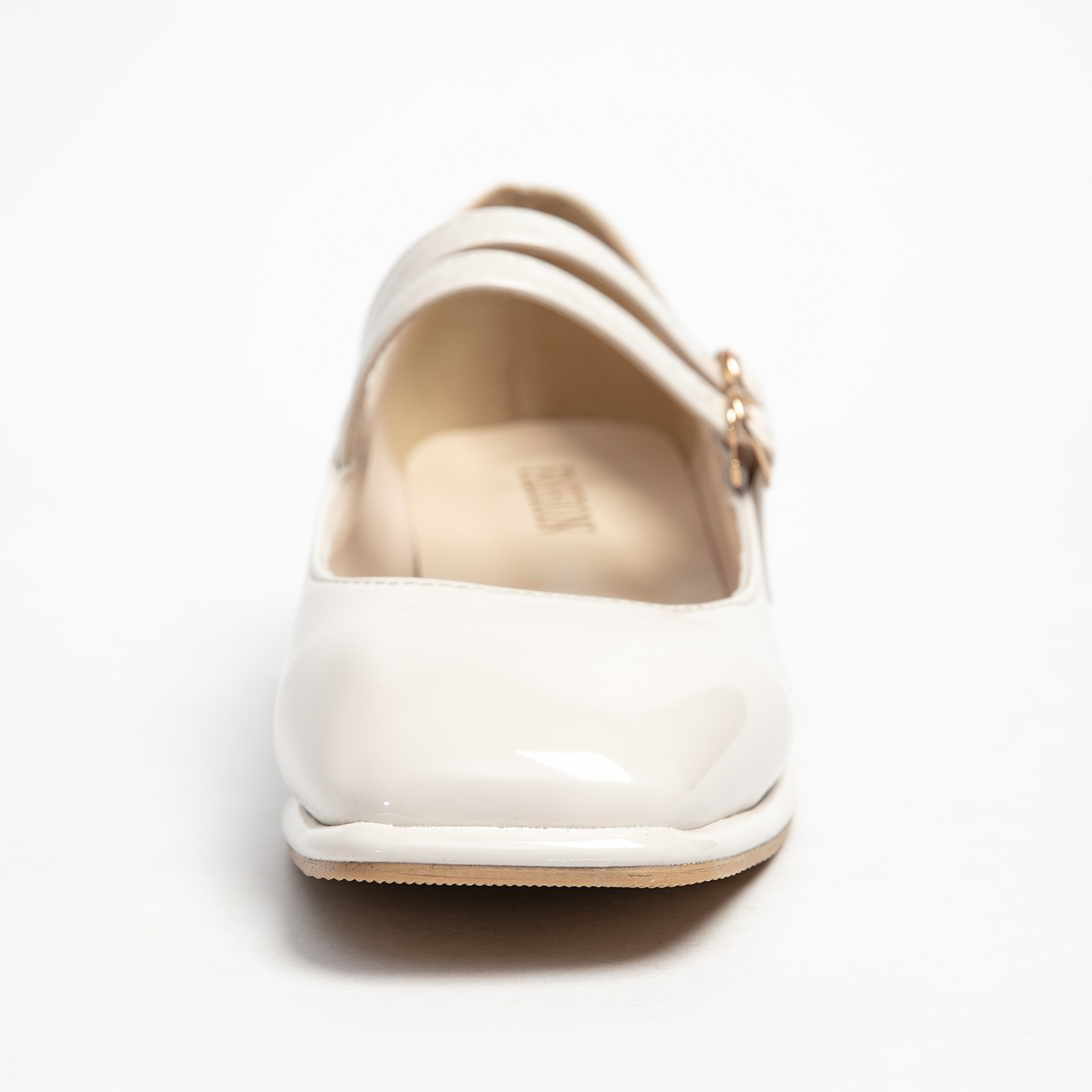  Double Buckle Mary Jane Shoes for Women PU Leather Chunky Low Block Heel Pumps Comfortable