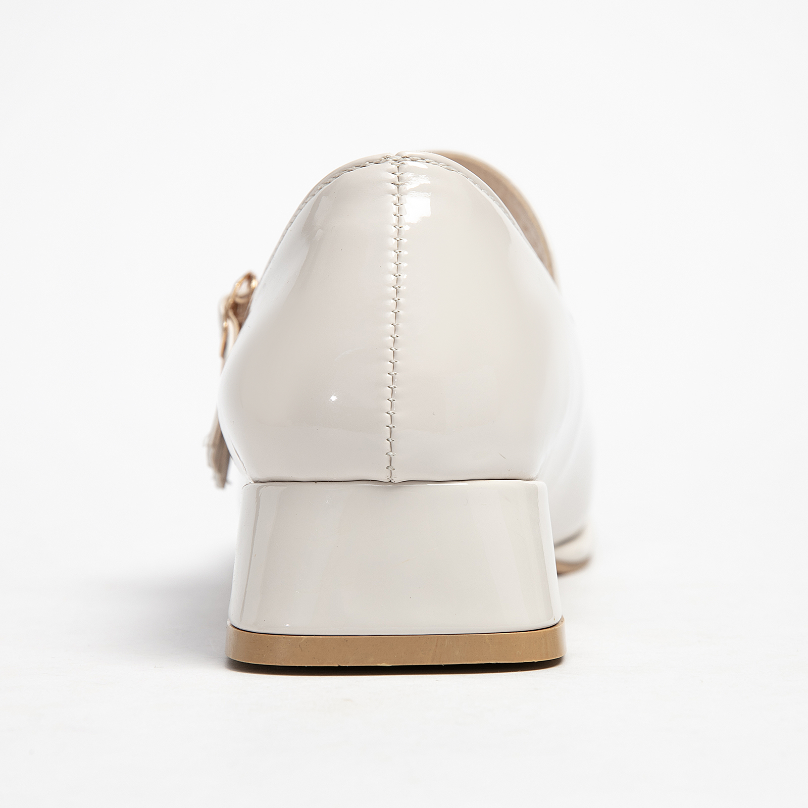  Double Buckle Mary Jane Shoes for Women PU Leather Chunky Low Block Heel Pumps Comfortable