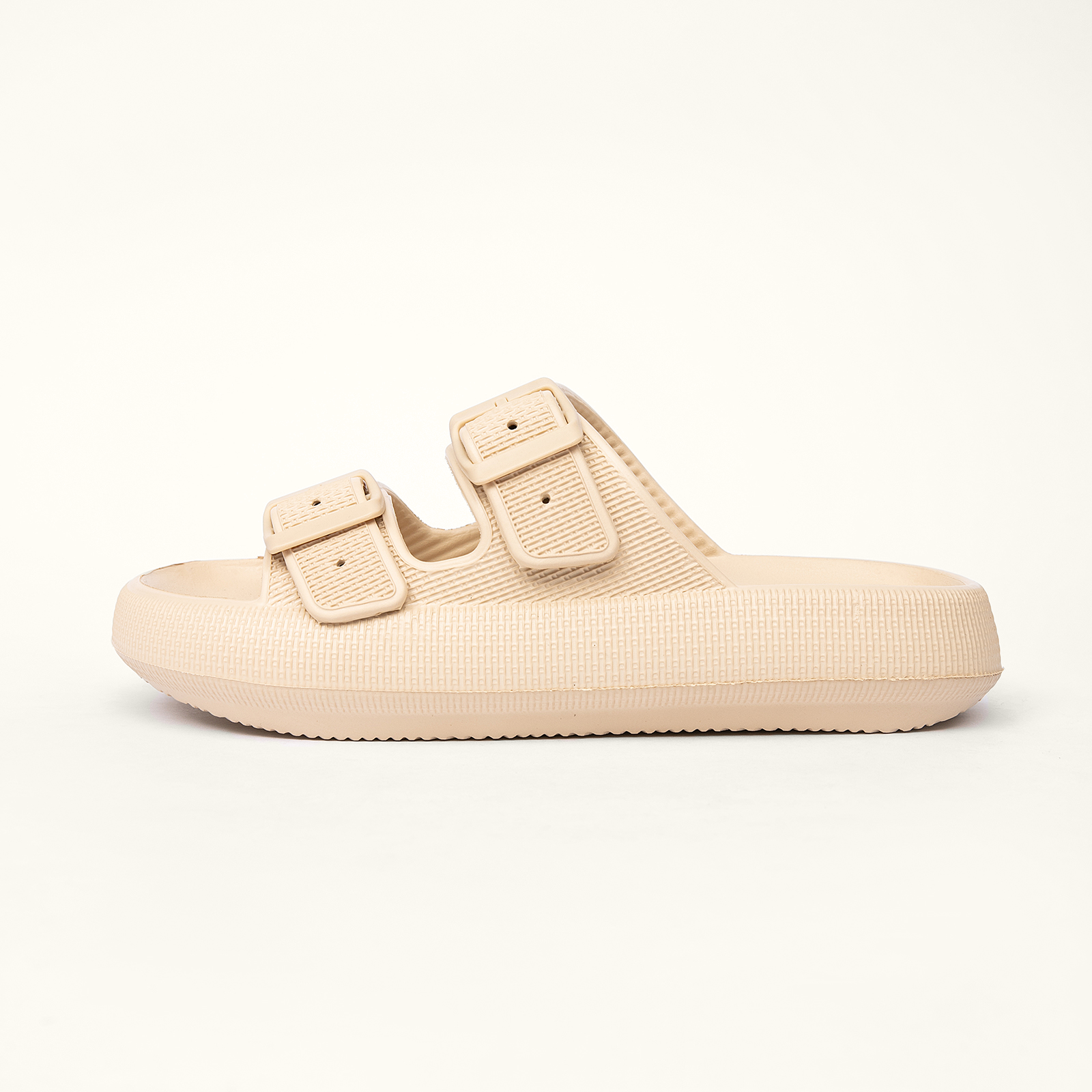  Double Buckle Adjustable Slides Sandals for Women and Men 