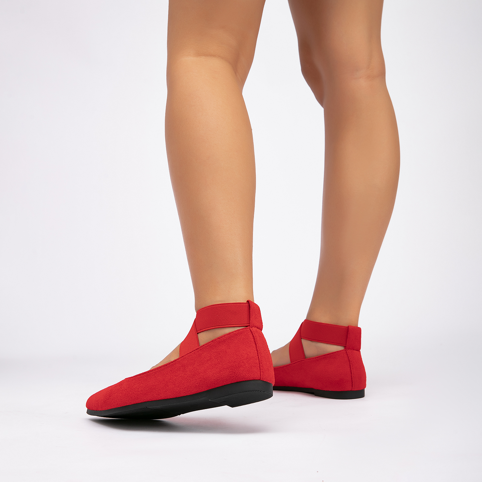  Casual Women's Ballet Flats Shoes Ankle Elastic Criss-Cross Ballet Dress Shoes