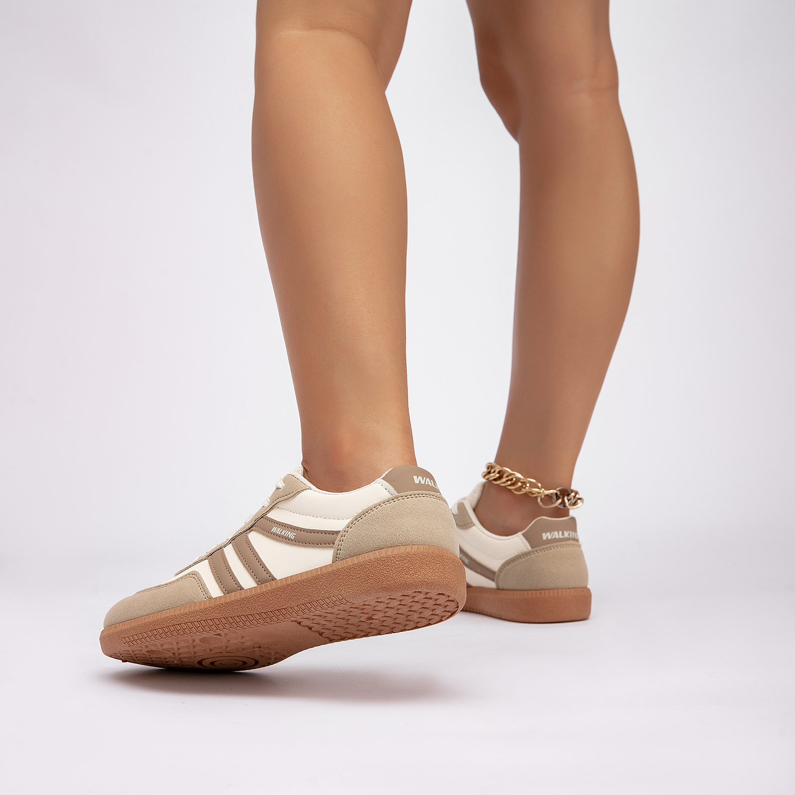  Women's Retro Fashion Sneakers Comfortable Casual Anti Slip Platform Low-Top Sneakers