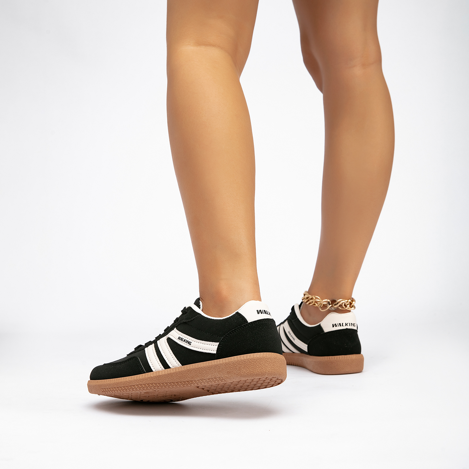  Women's Retro Fashion Sneakers Comfortable Casual Anti Slip Platform Low-Top Sneakers