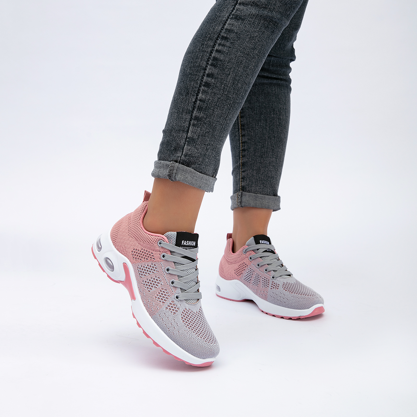 Women's Comfort Sneakers Lightweight Breathable Mesh Walking Shoes with Air Cushion