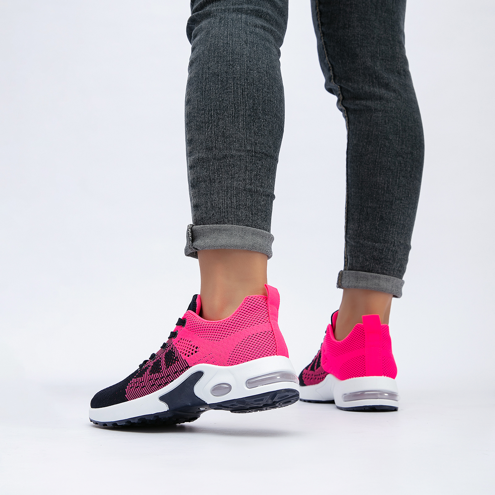 Women's Comfort Sneakers Lightweight Breathable Mesh Walking Shoes with Air Cushion