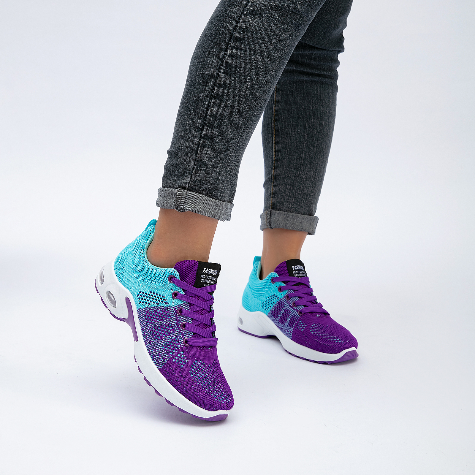 Women's Comfort Sneakers Lightweight Breathable Mesh Walking Shoes with Air Cushion