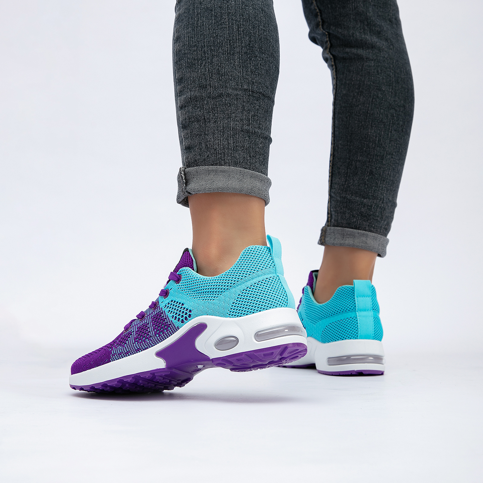 Women's Comfort Sneakers Lightweight Breathable Mesh Walking Shoes with Air Cushion