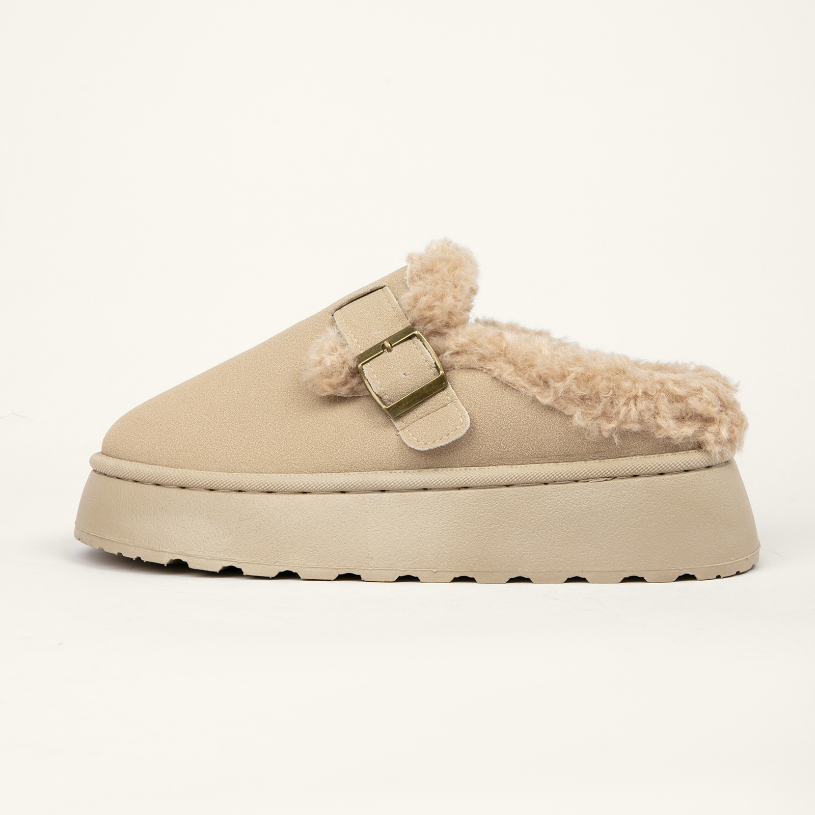  Fashionable Fall & Winter Thick-Soled Furry Slippers For Women Cozy Warm Cotton Booties 