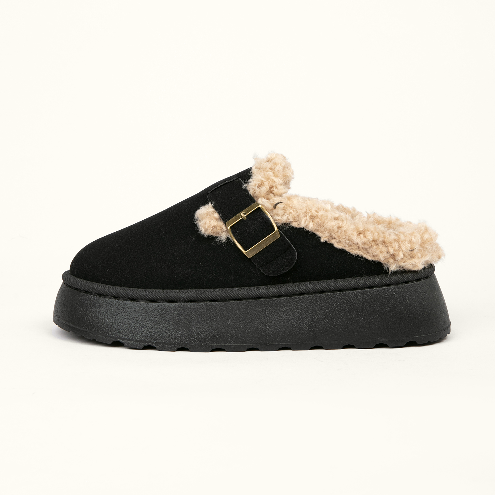  Fashionable Fall & Winter Thick-Soled Furry Slippers For Women Cozy Warm Cotton Booties 