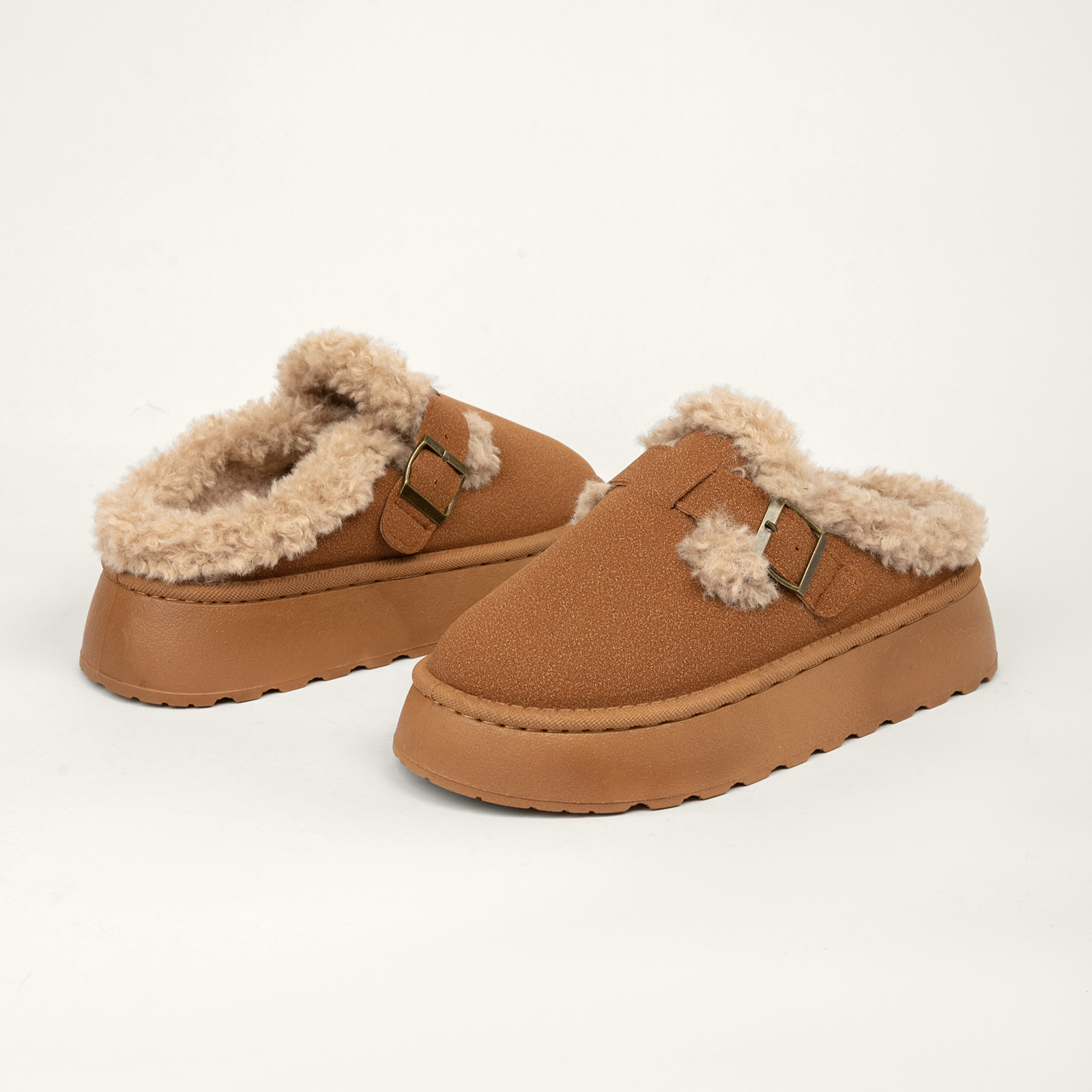 Furry Slippers For Women Cozy Warm Cotton Booties 