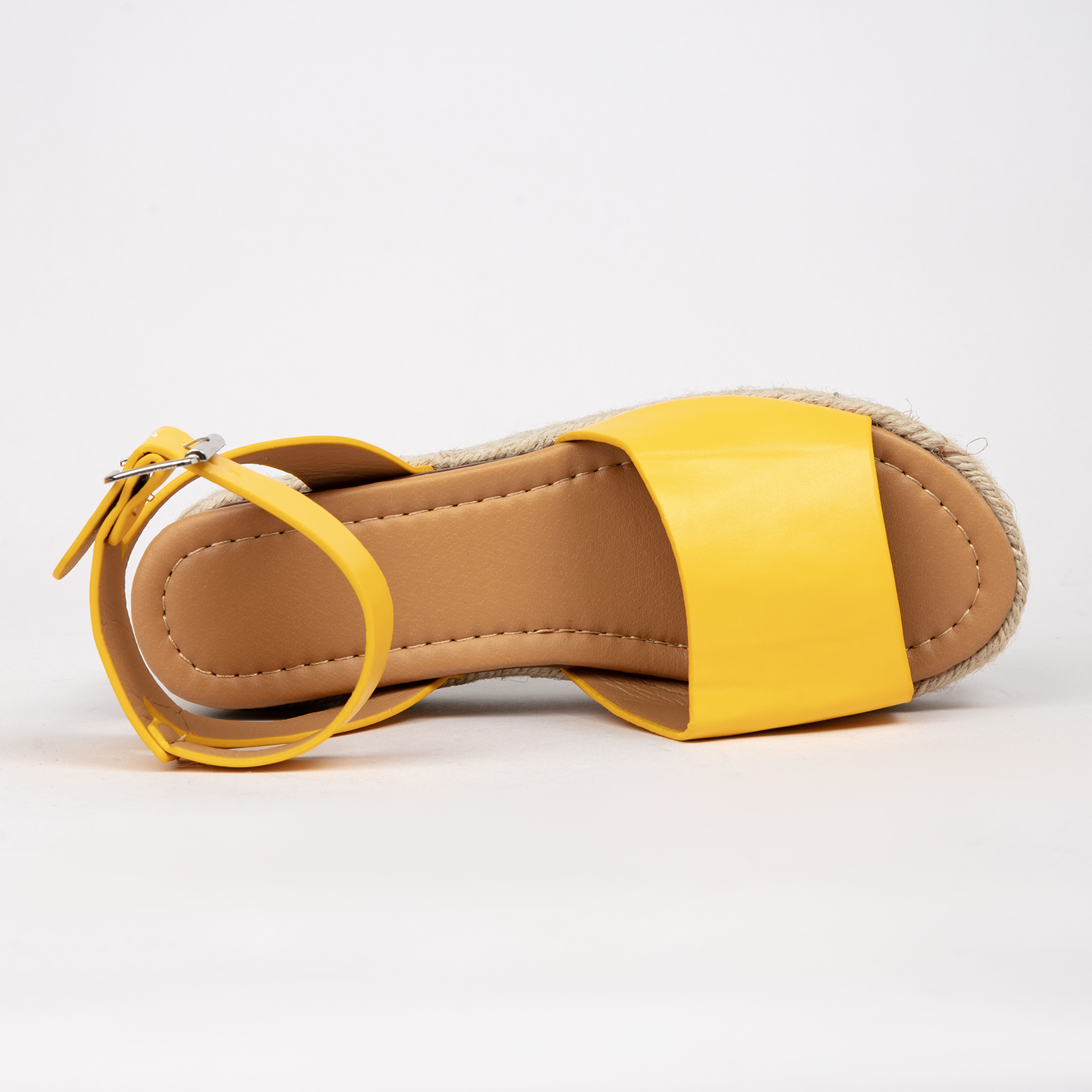 Open Toe Buckle Ankle Strap Espadrilles with Flatform Wedge Sandals For Women - Espadrilles Beach Sandals For Woman