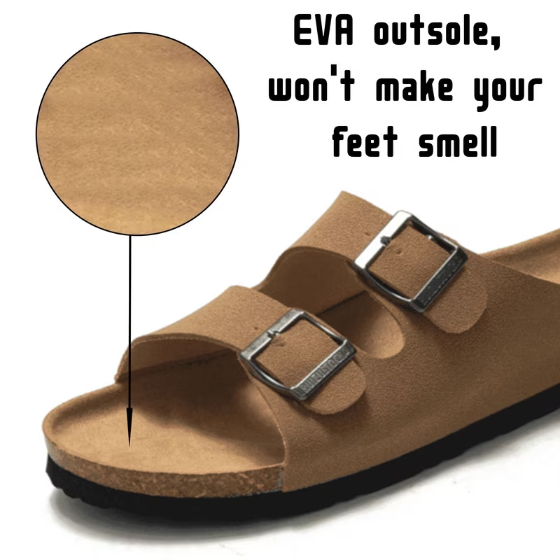 Cork Footbed Sandal Flat Slide 
