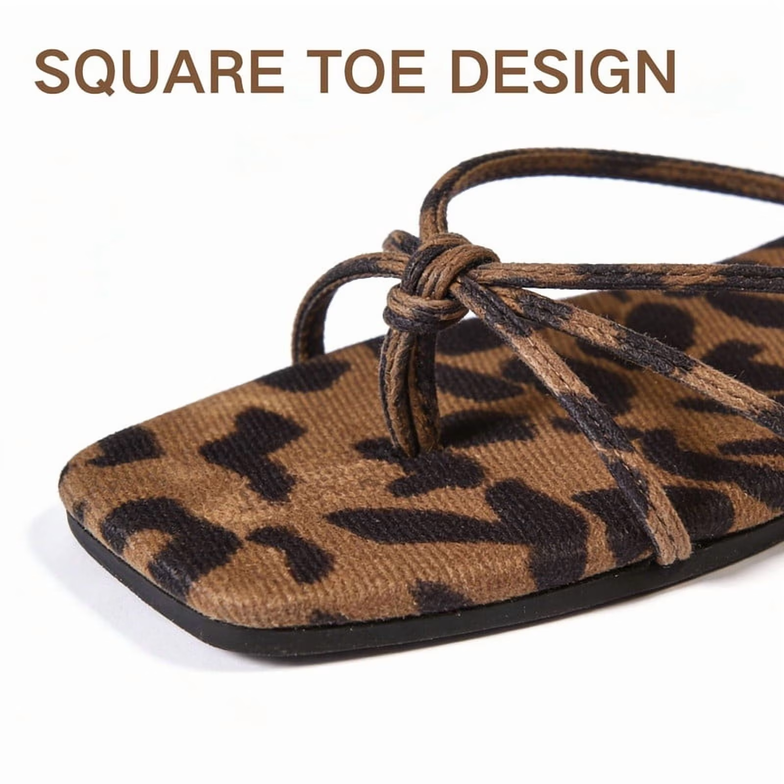 Flat Strappy Flip Flops Sandals