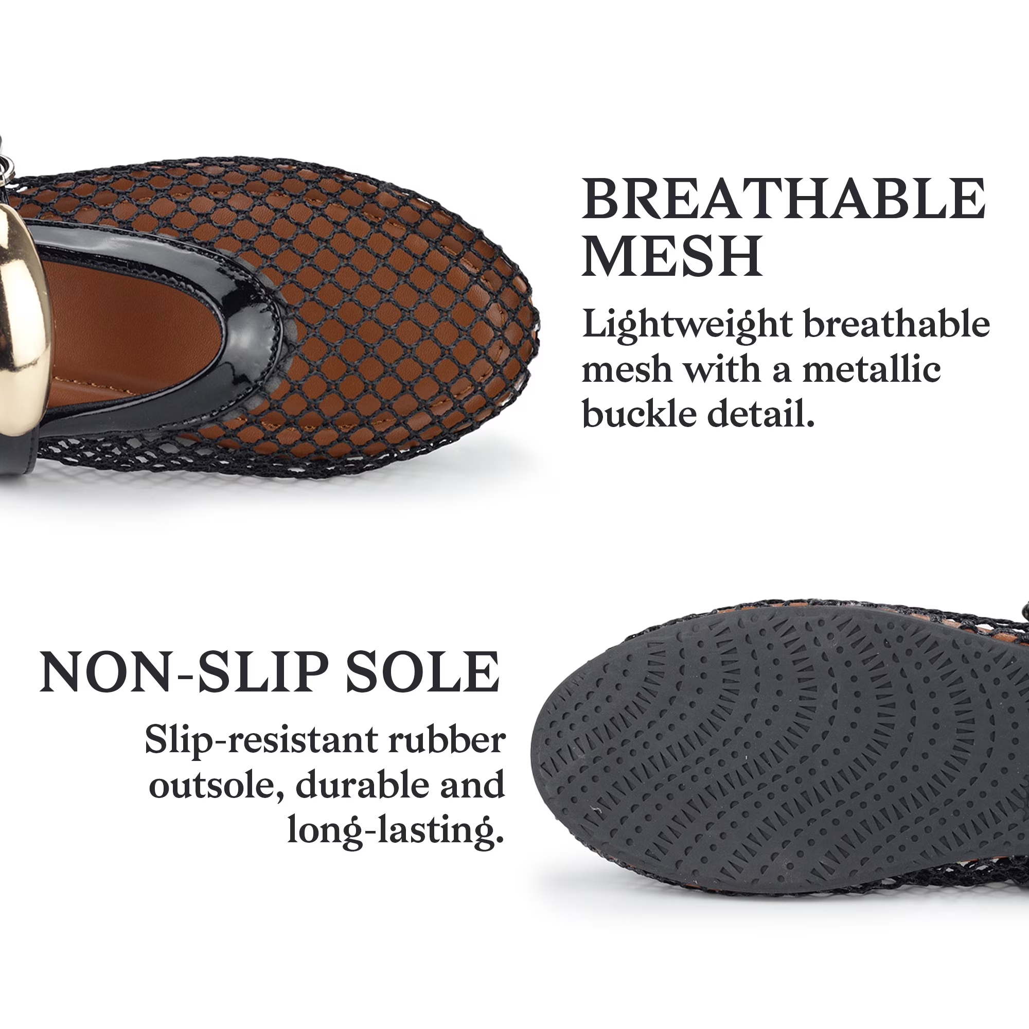 Women's Breathable Closed Toe Mesh Sandals