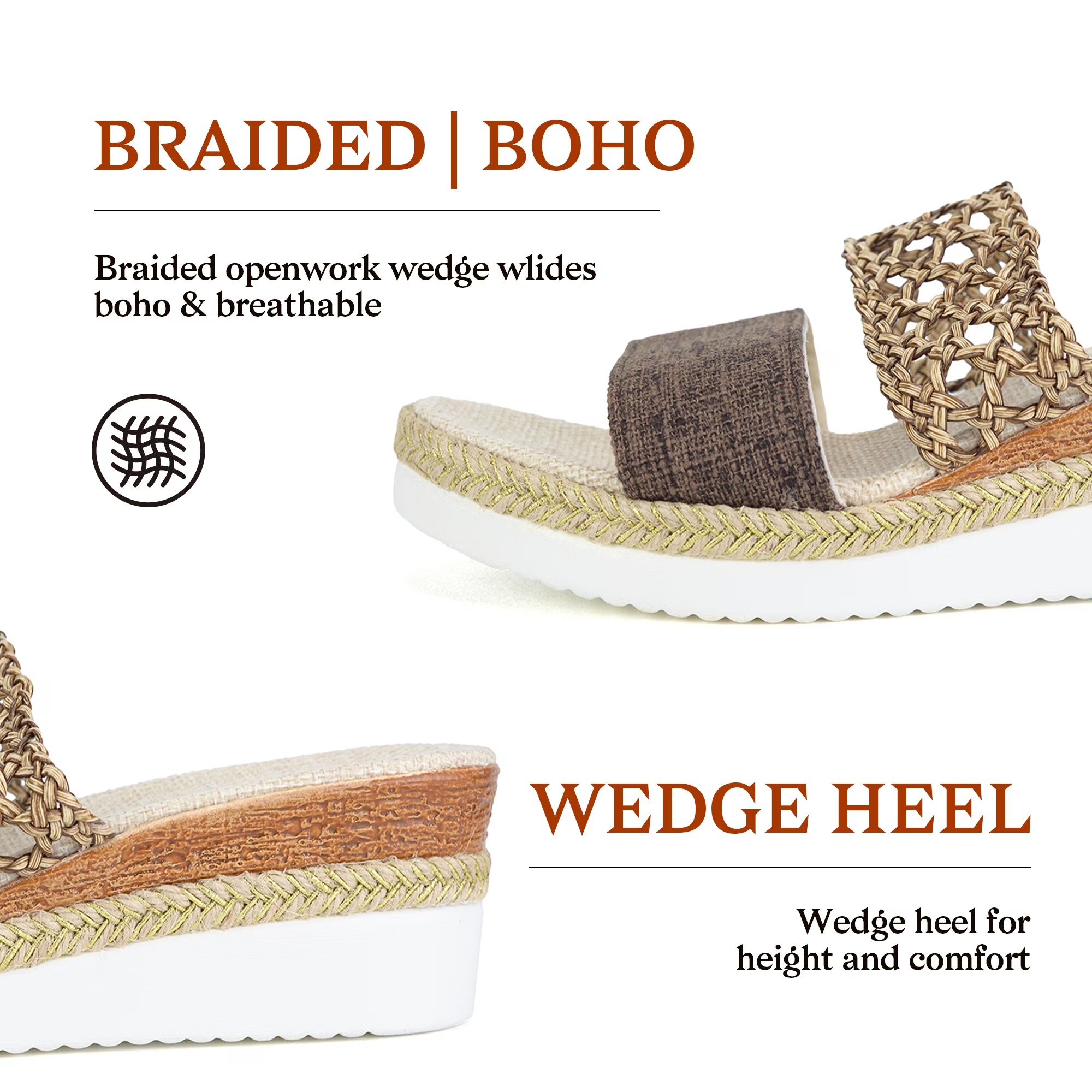 Women's Wedge Heel Espadrille Sandals