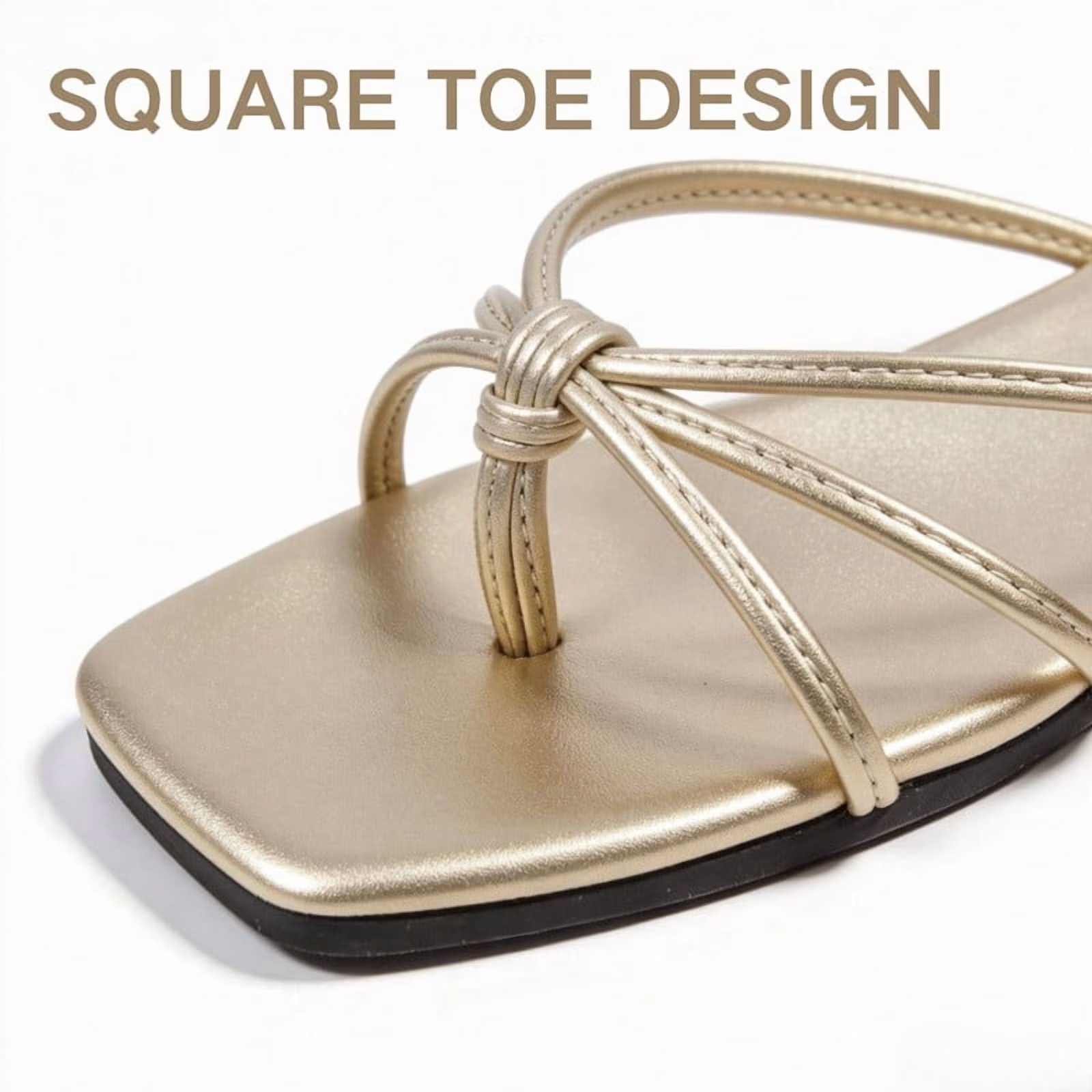 Flat Strappy Flip Flops Sandals