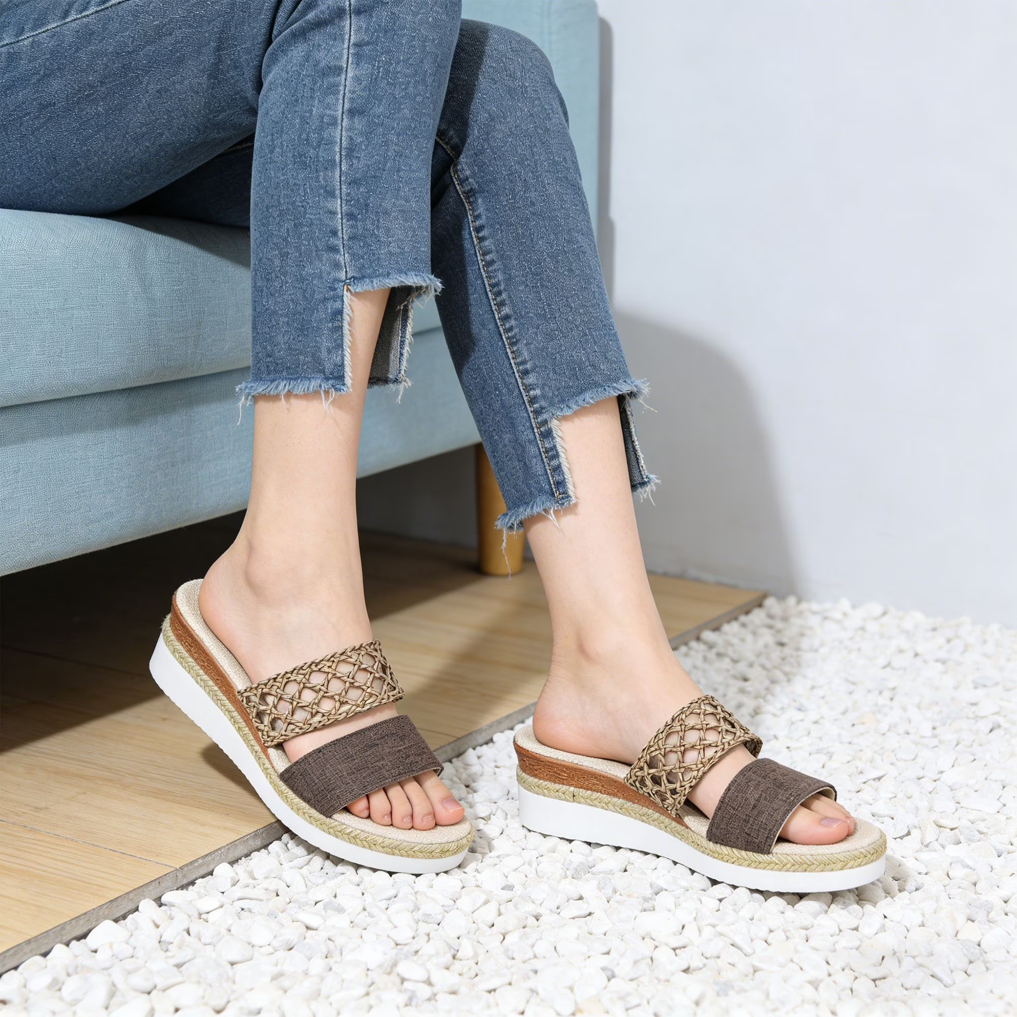 Women's Wedge Heel Espadrille Sandals