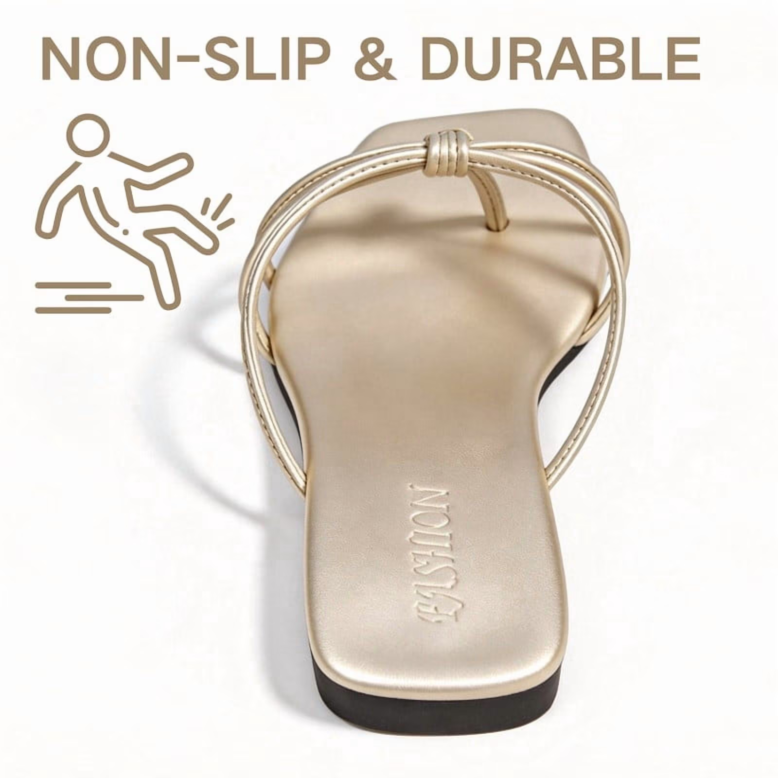 Flat Strappy Flip Flops Sandals