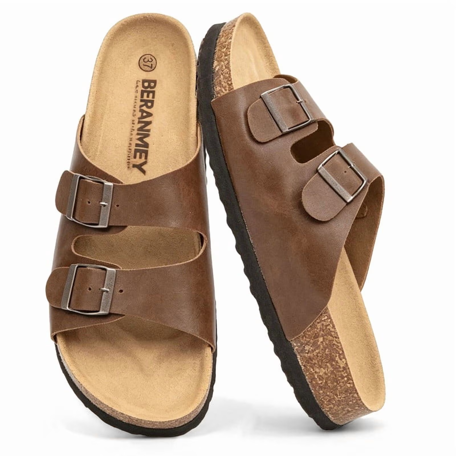 Cork Footbed Sandal Flat Slide 