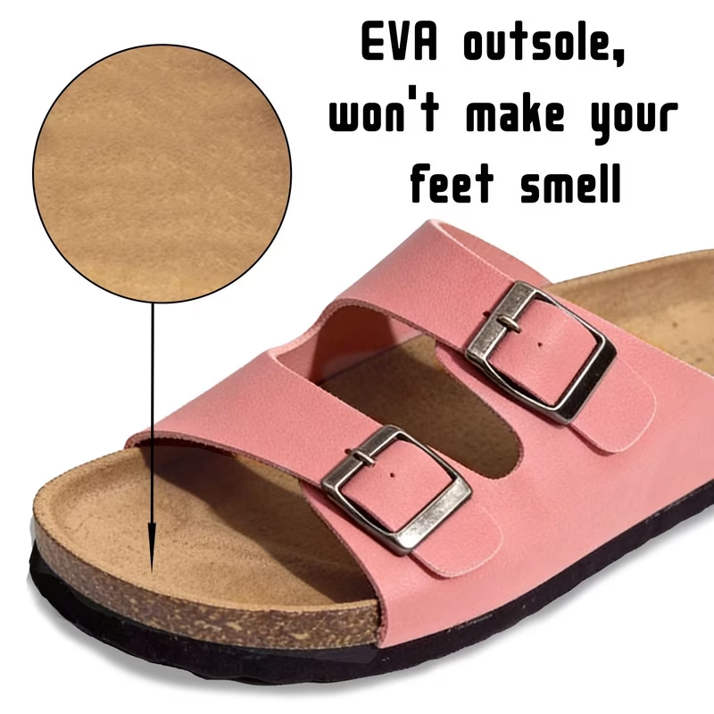 Cork Footbed Sandal Flat Slide 
