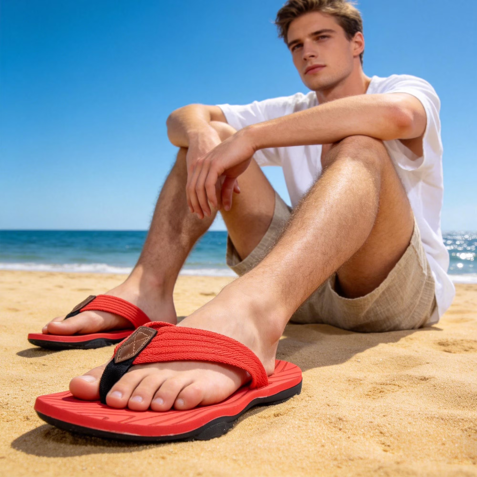 Men's Flip Flops with Arch Support