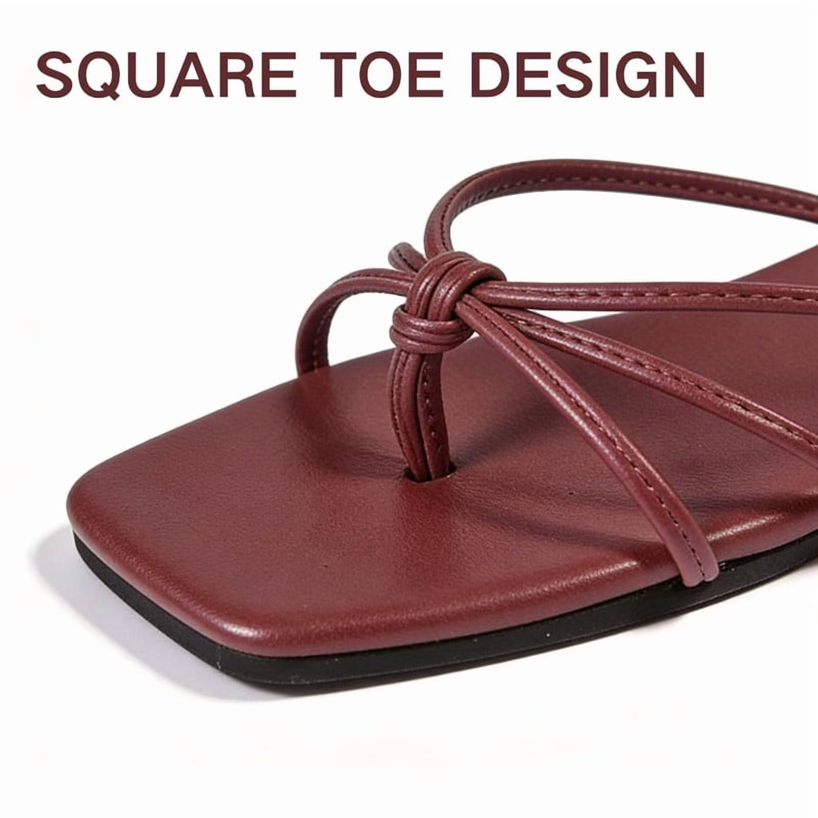 Flat Strappy Flip Flops Sandals