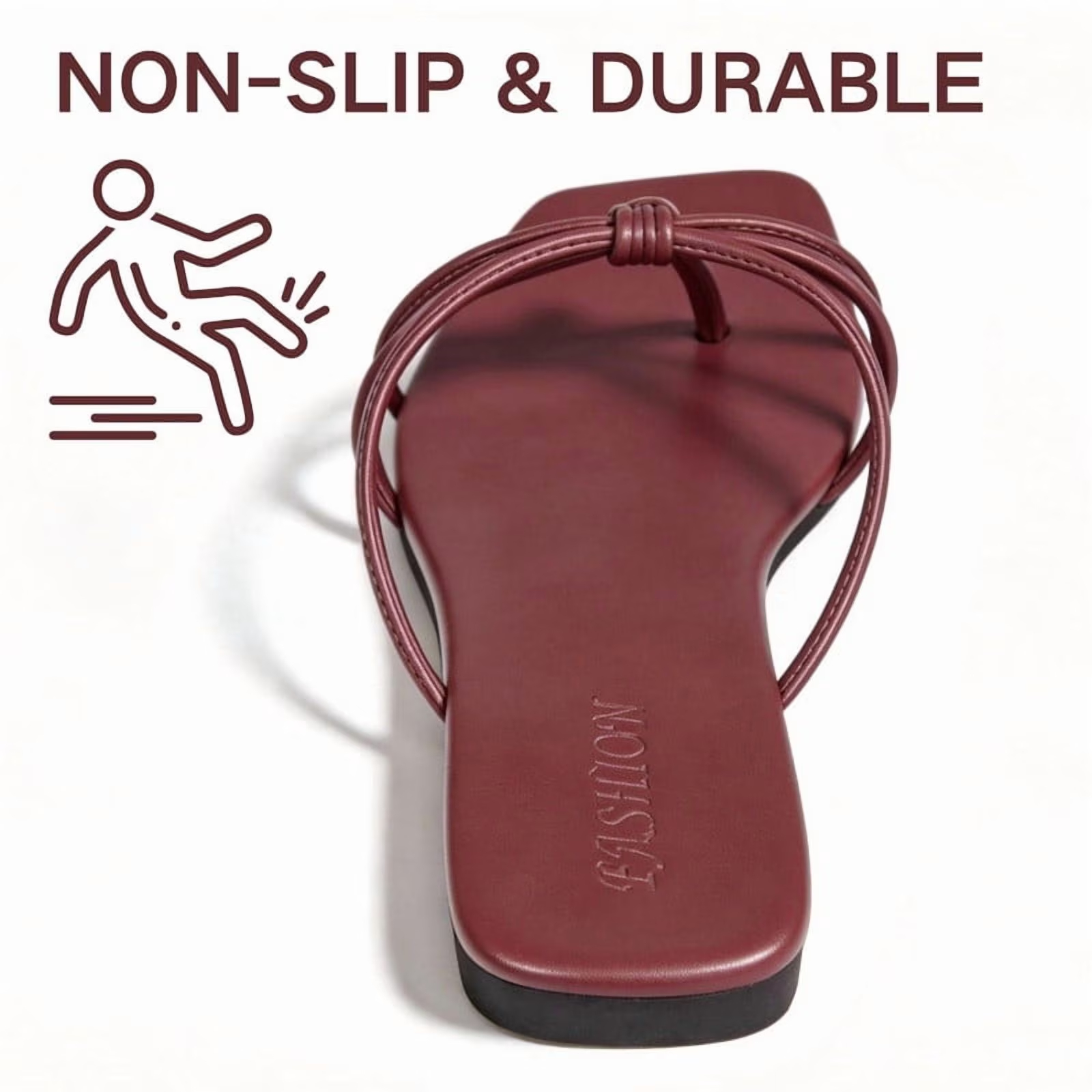 Flat Strappy Flip Flops Sandals