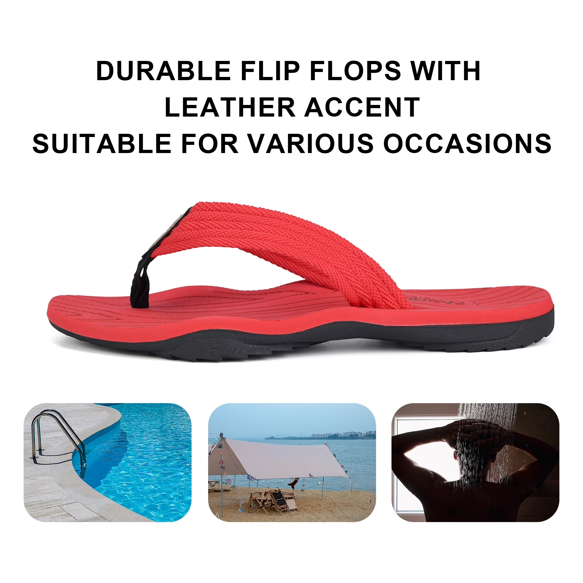 Men's Flip Flops with Arch Support