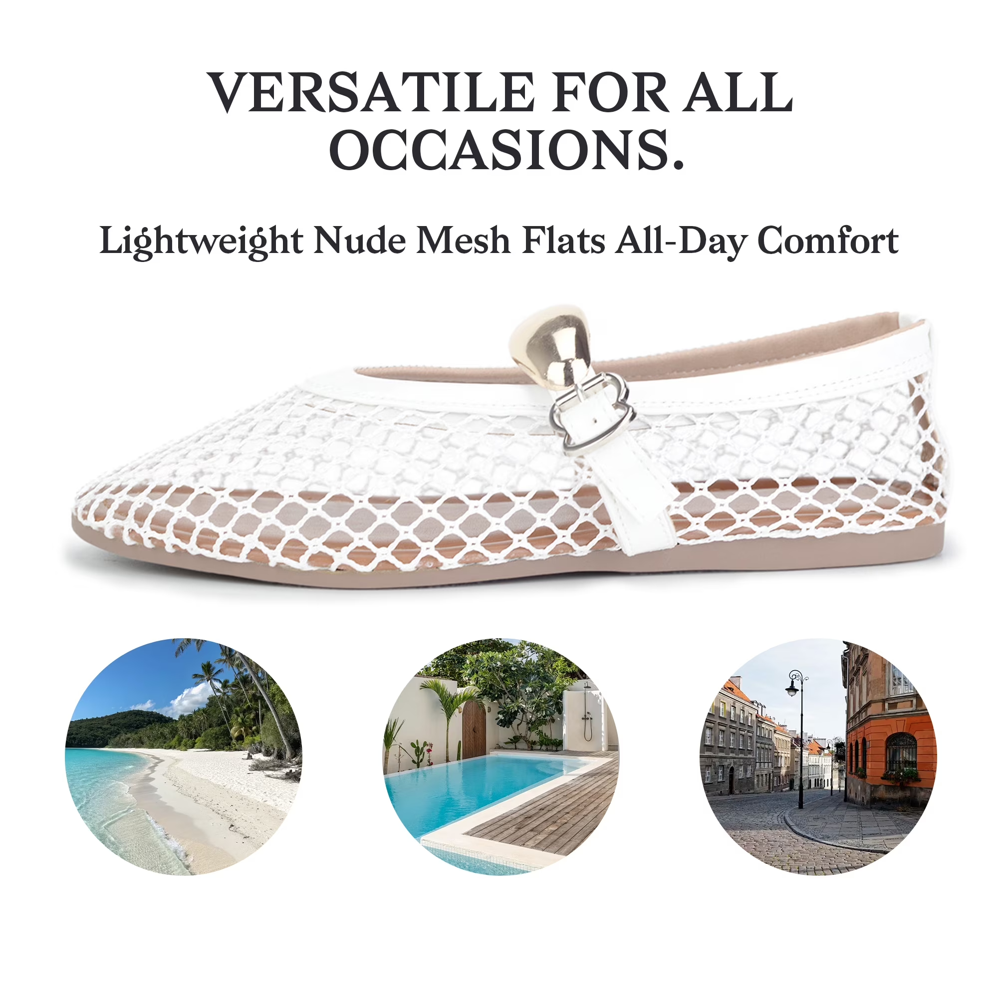 Women's Breathable Closed Toe Mesh Sandals