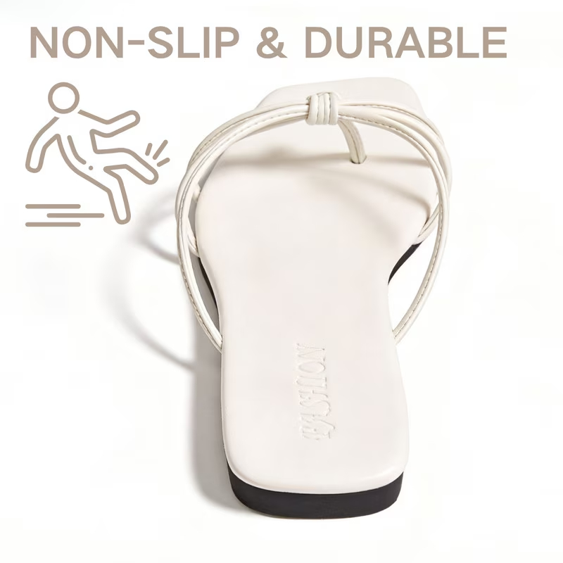 Flat Strappy Flip Flops Sandals
