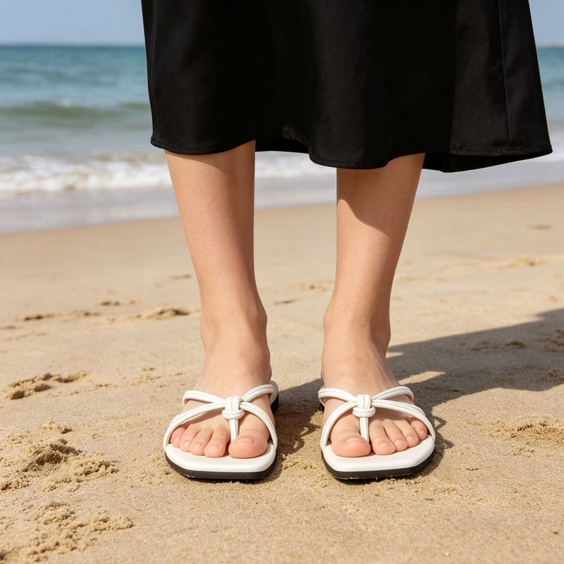 Flat Strappy Flip Flops Sandals