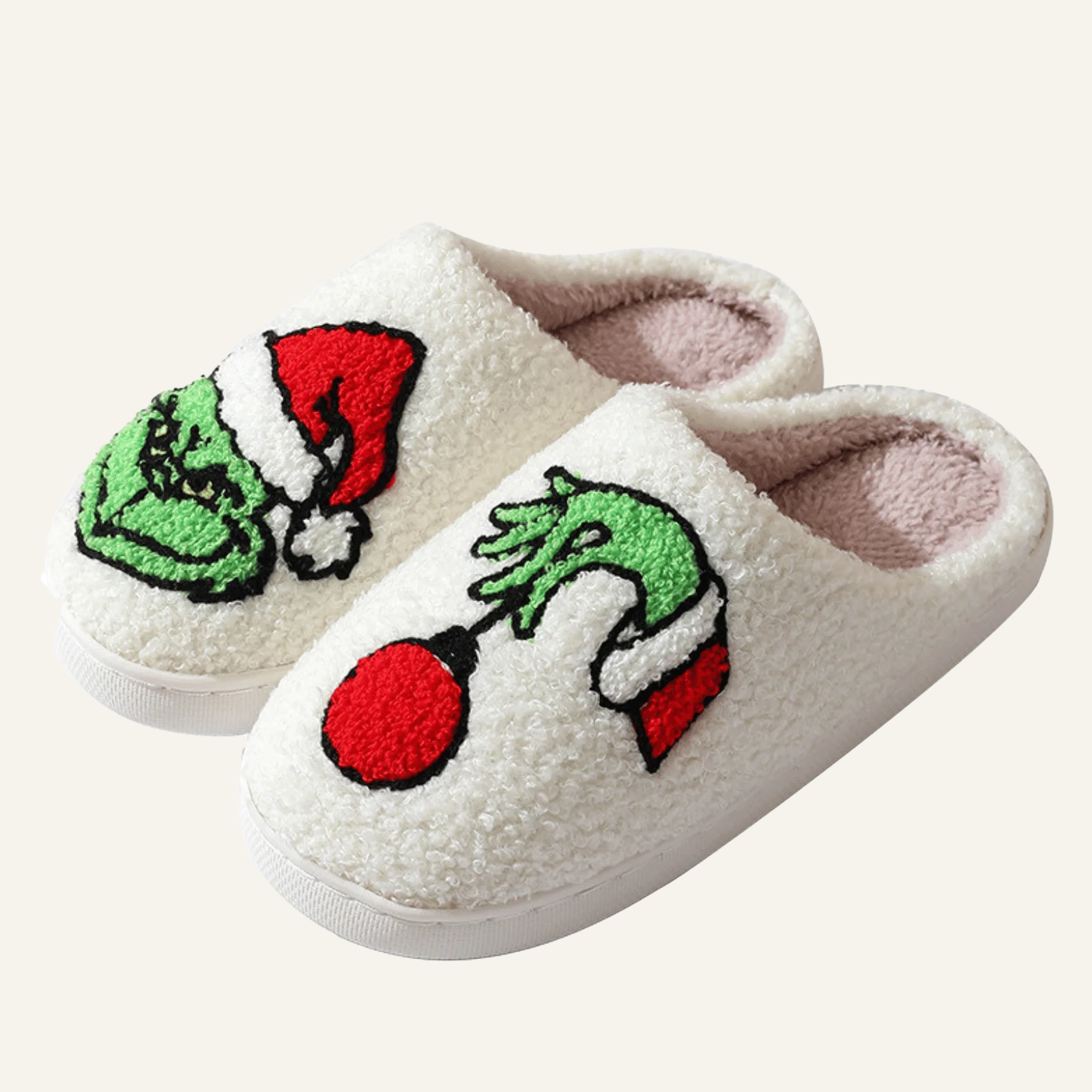  Christmas Reindeer Slippers  Plush Warm