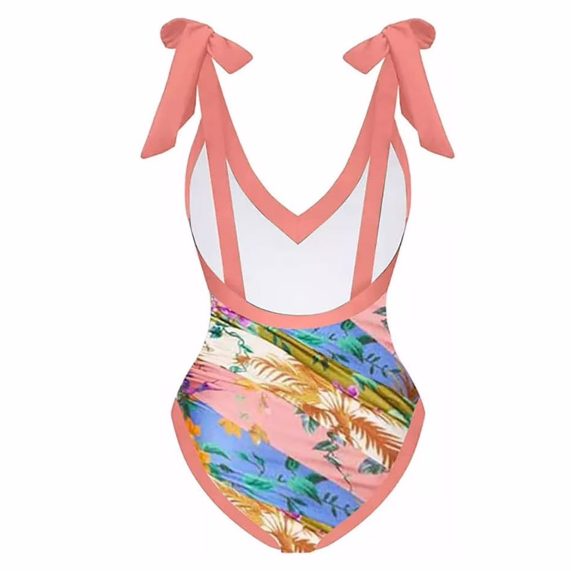 Women's One Piece Swimsuit with Cover up Beach Skirt Sarong