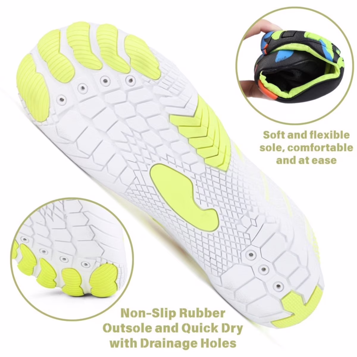 Women's Lightweight Sport Barefoot Shoes for Swim Beach