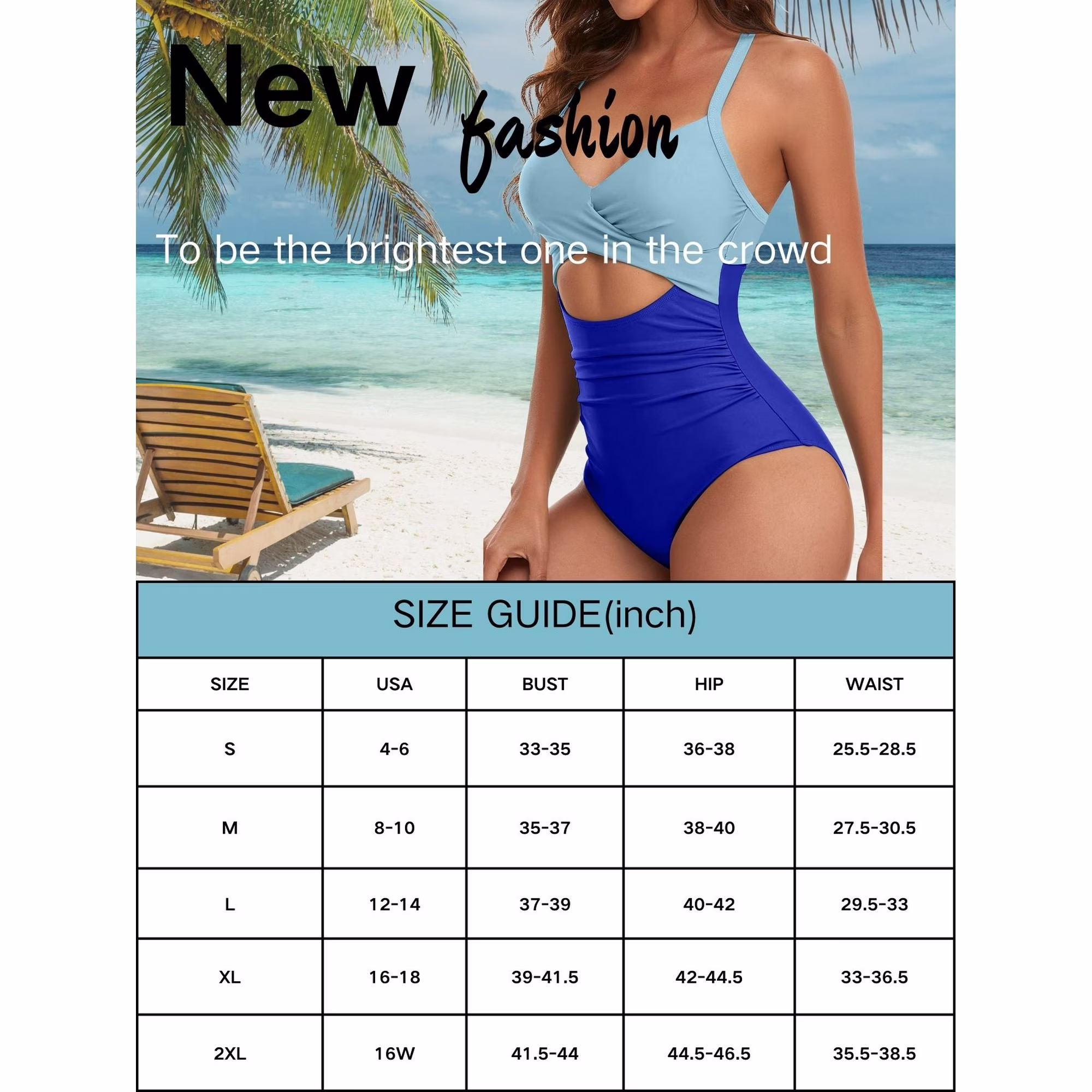 Sexy Tummy Control One Piece Swimsuit for Women 