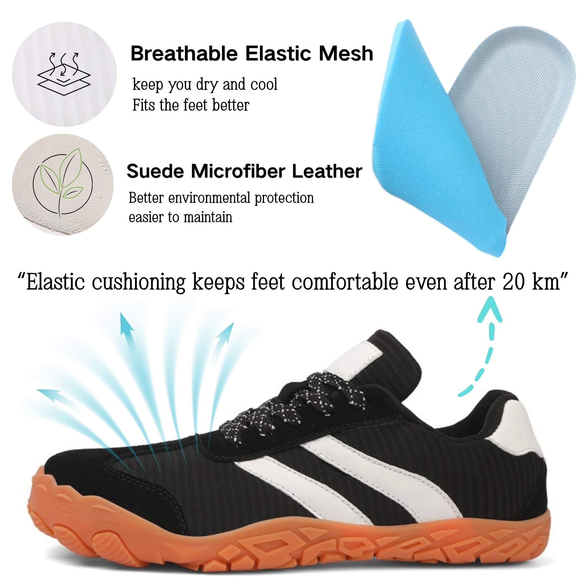 Wide Toe Box Quick-Dry Barefoot Water Shoes for Women Men