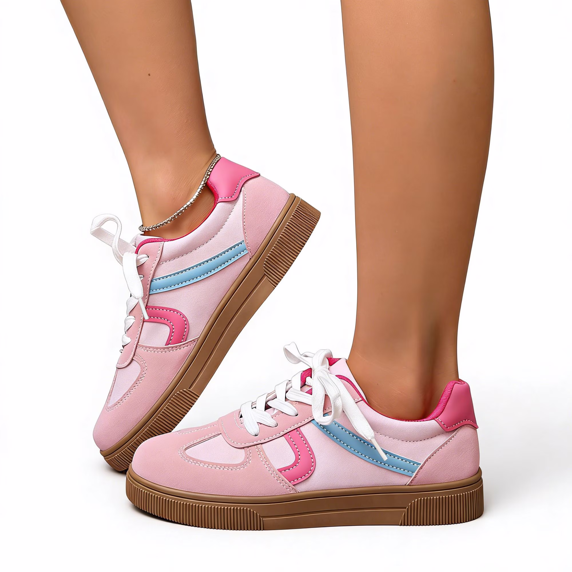 Women's Suede Leather Retro Fashion Sneakers