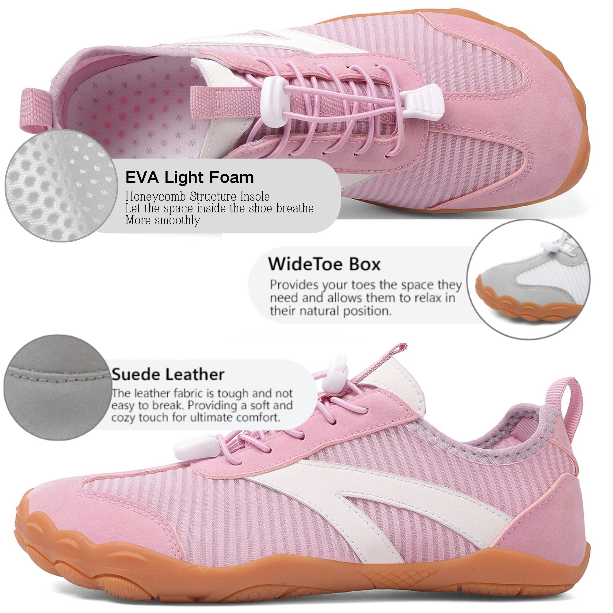 Quick-Dry Breathable Barefoot Water Shoes for Women Mens 