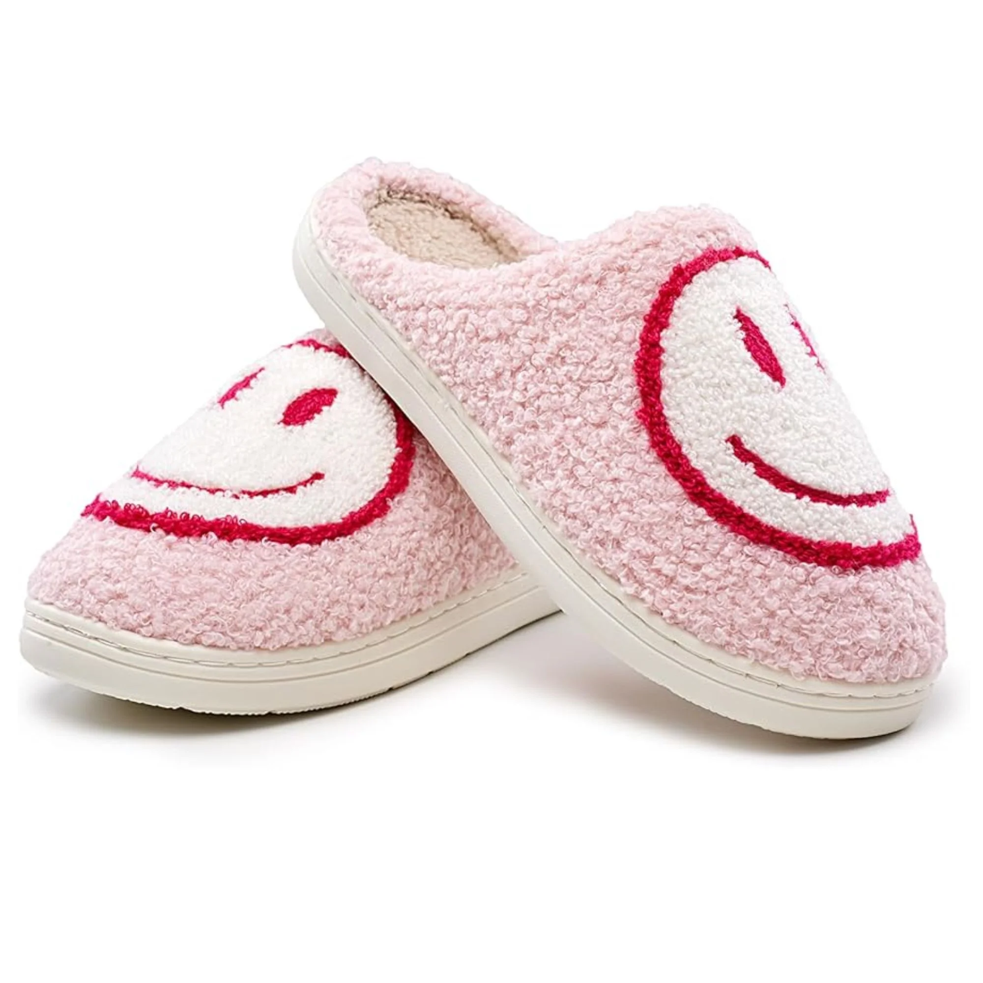 Soft Plush Comfy Cute Smile Face Slippers