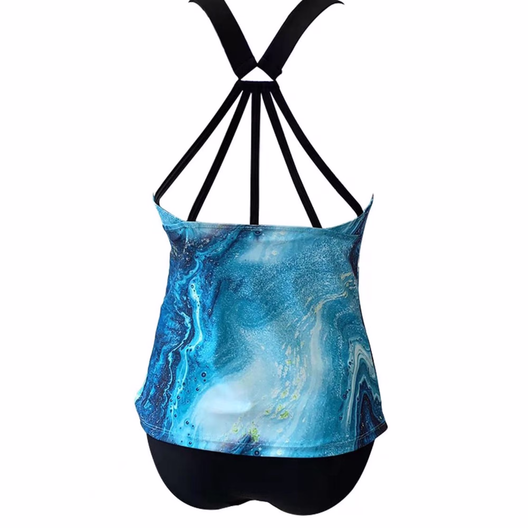 Floral Print Two Piece Tankini Swimsuits for Women 