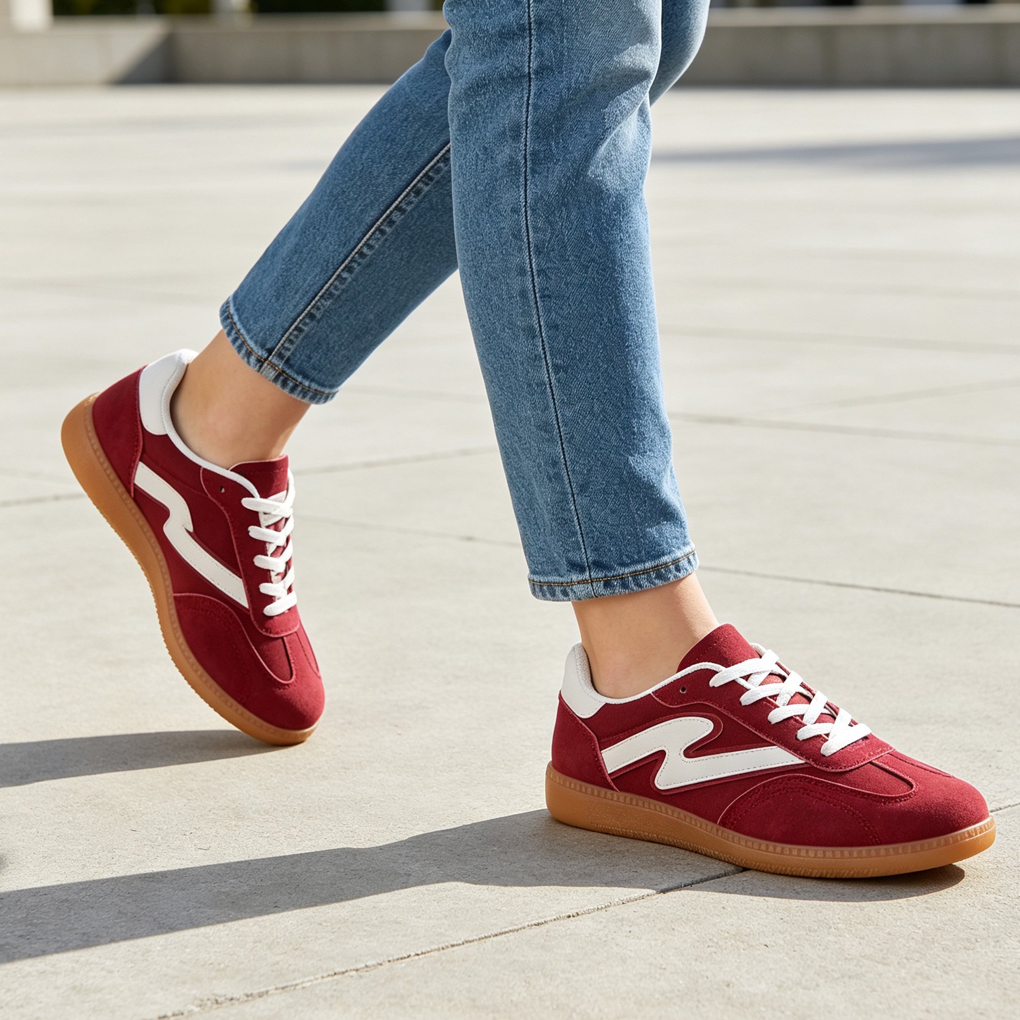 Casual Womens Sneakers Lightweight Non‑Slip Retro Fashion Sneakers for Womens 