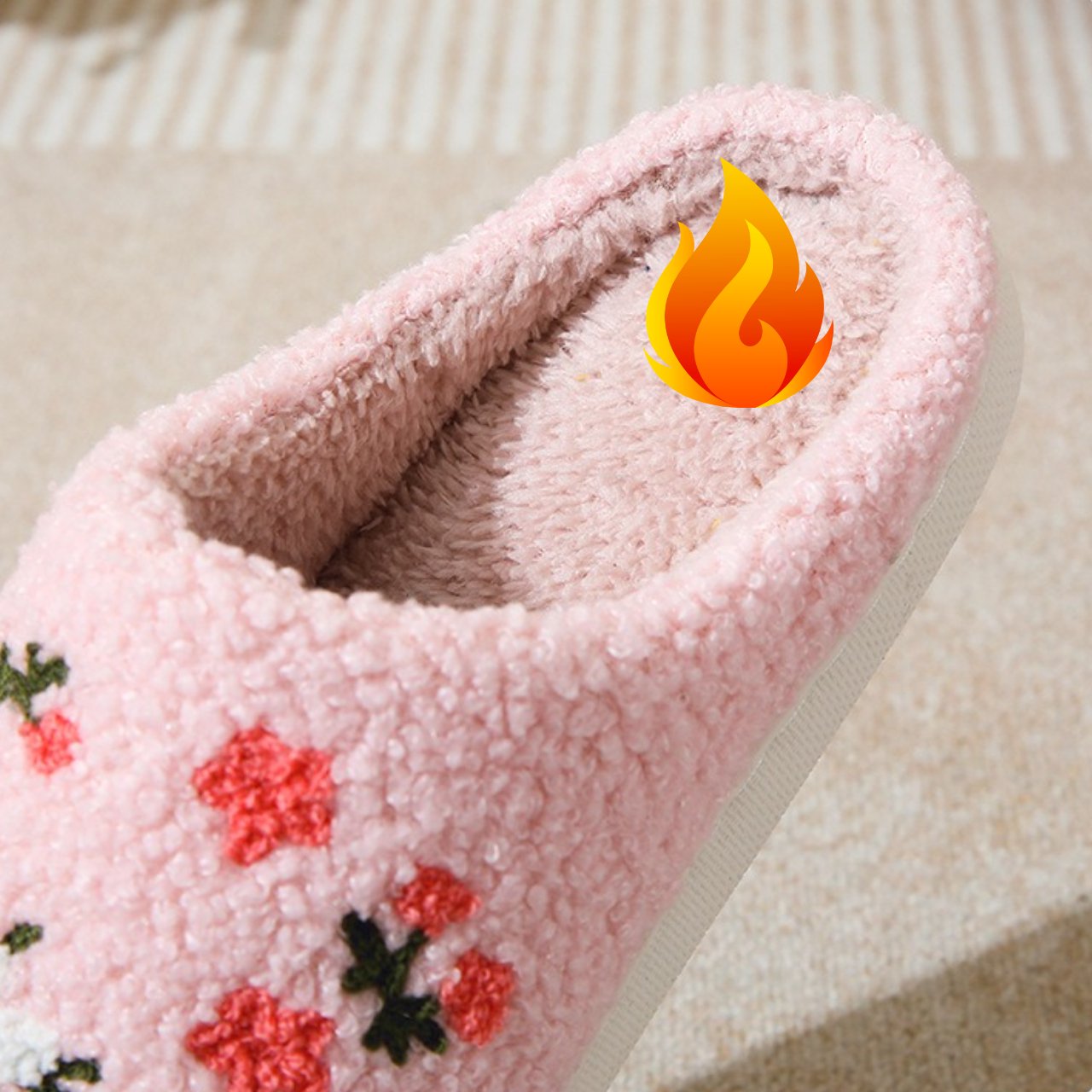 Cute Cartoon Flower Slippers for Women