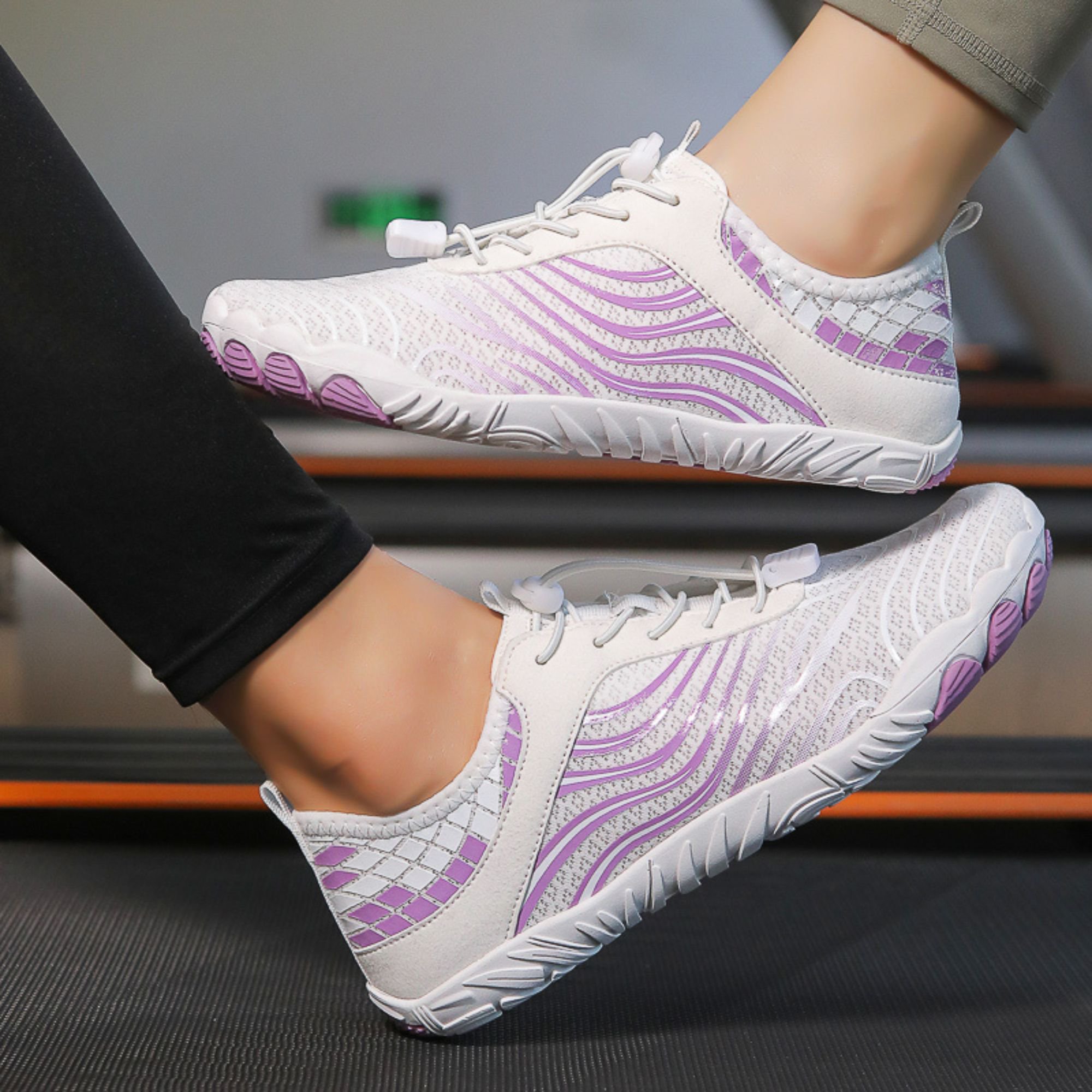 Skin-Feel Wide Toe Box Quick Dry Barefoot Socks for Women Men