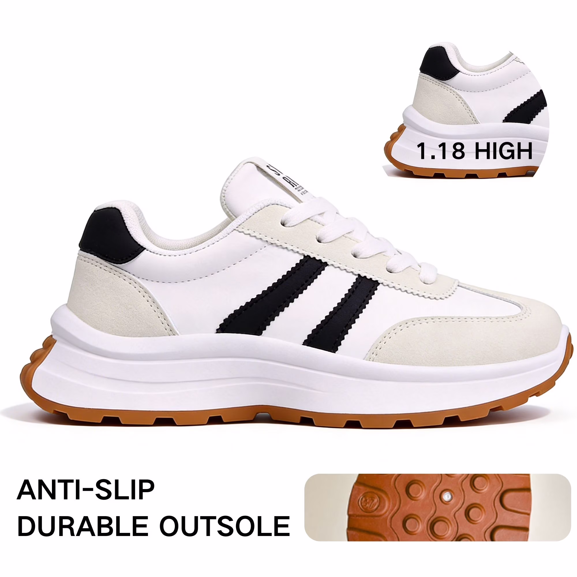 Women's Chunky Platform Retro Fashion Sneakers