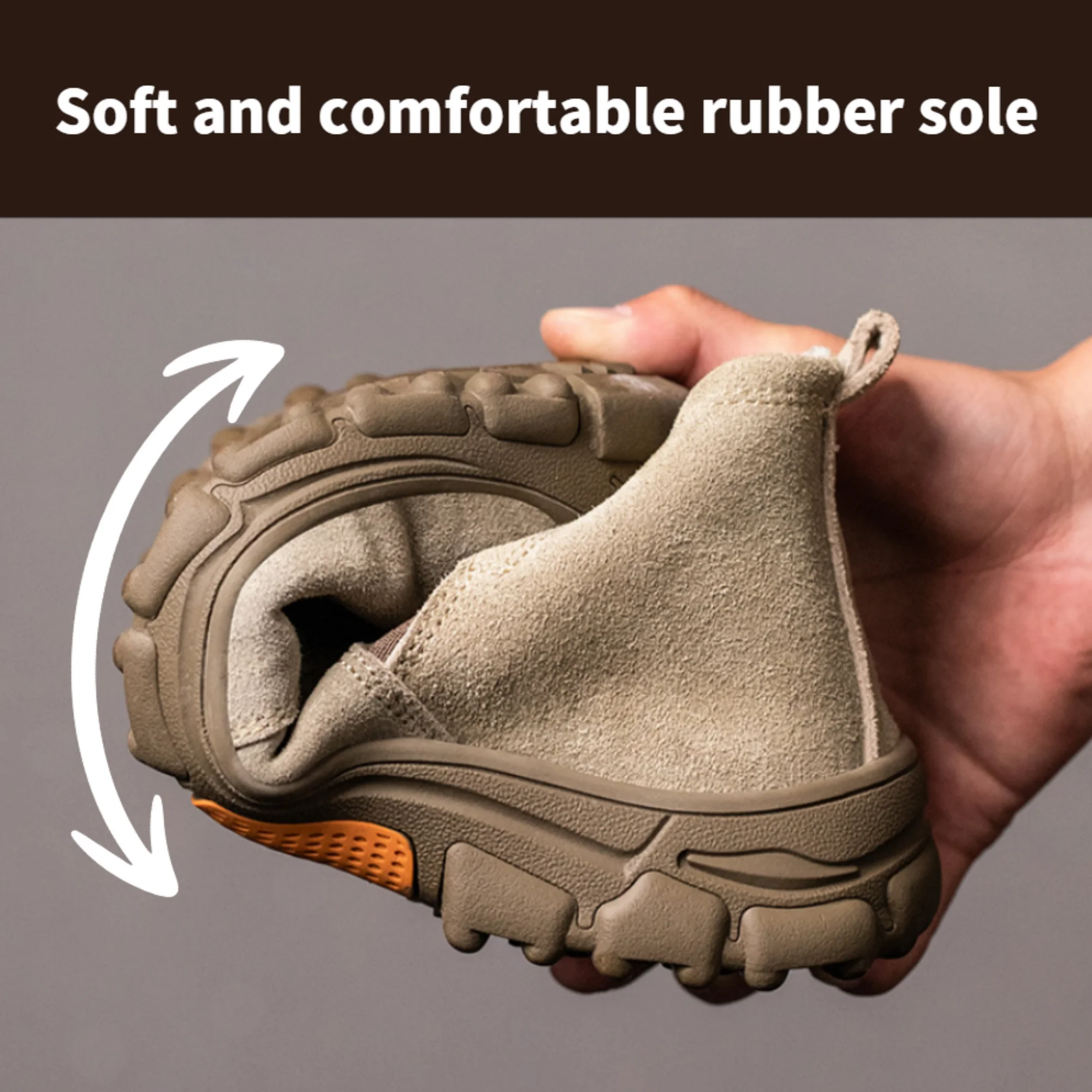 BERANMEY Work Boots for Men Slip on Welding Boots